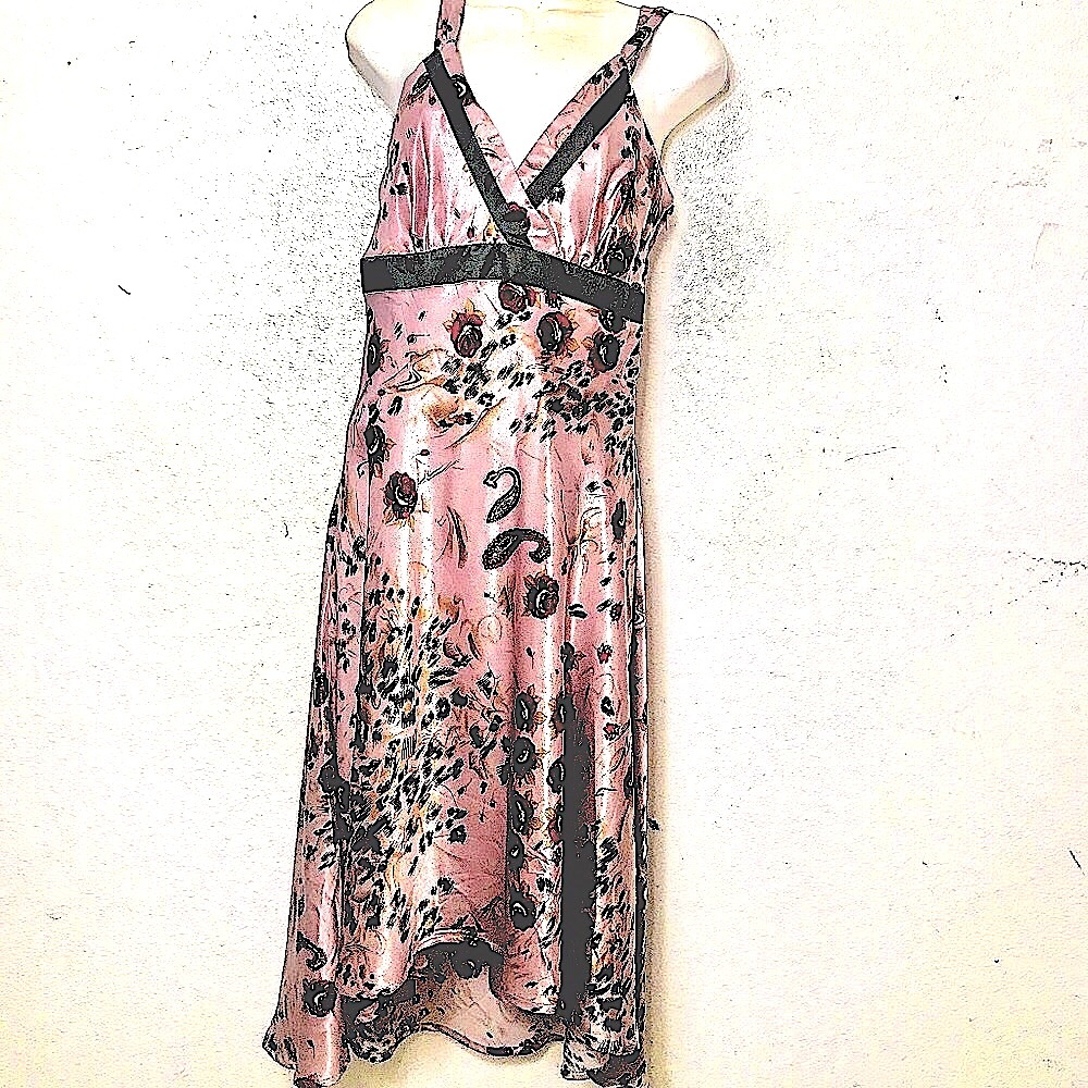 Romy Dress Empire High Low Mauve Plum Size M